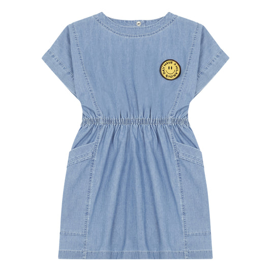 Hundred Pieces Chambray Mini Dress