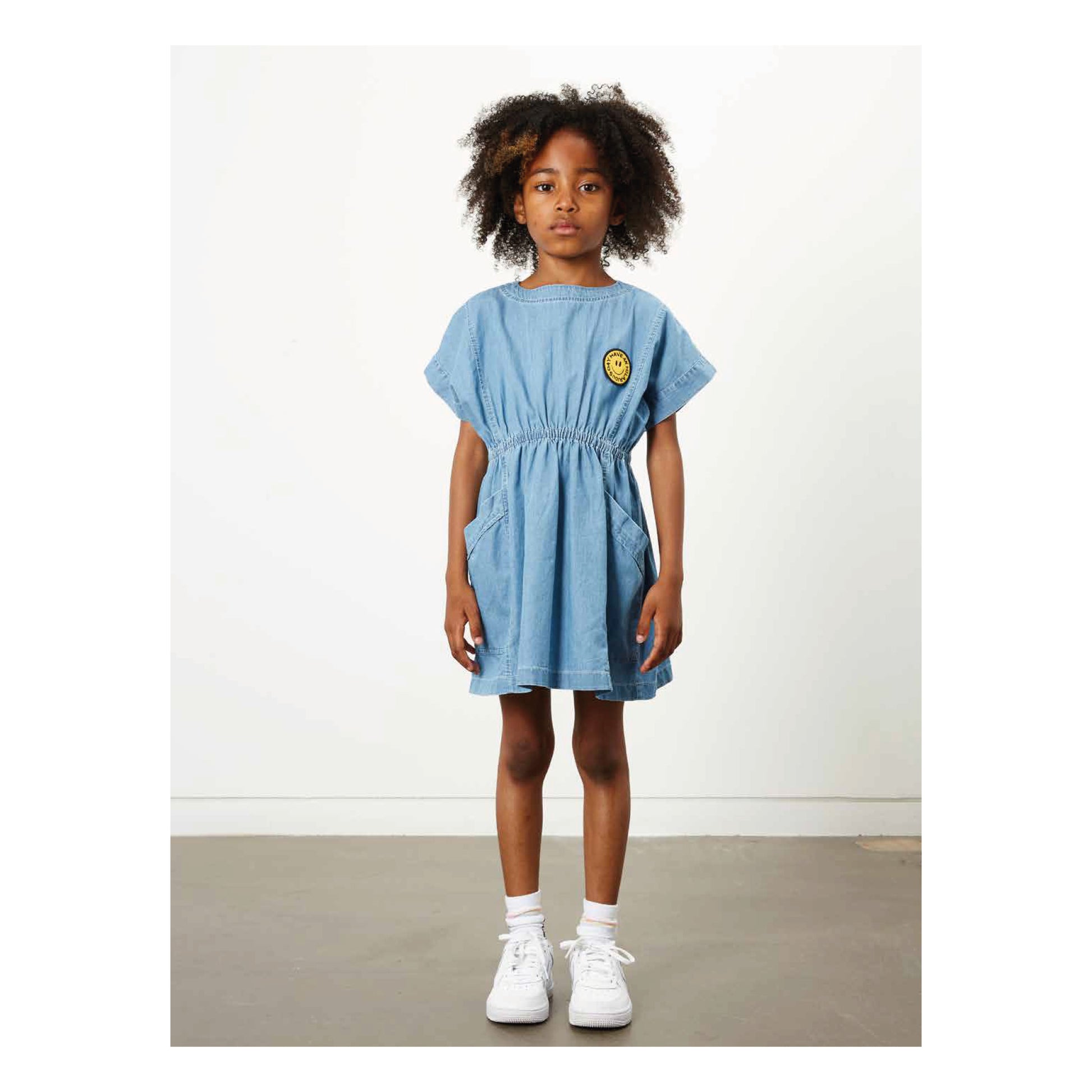 Hundred Pieces Chambray Mini Dress