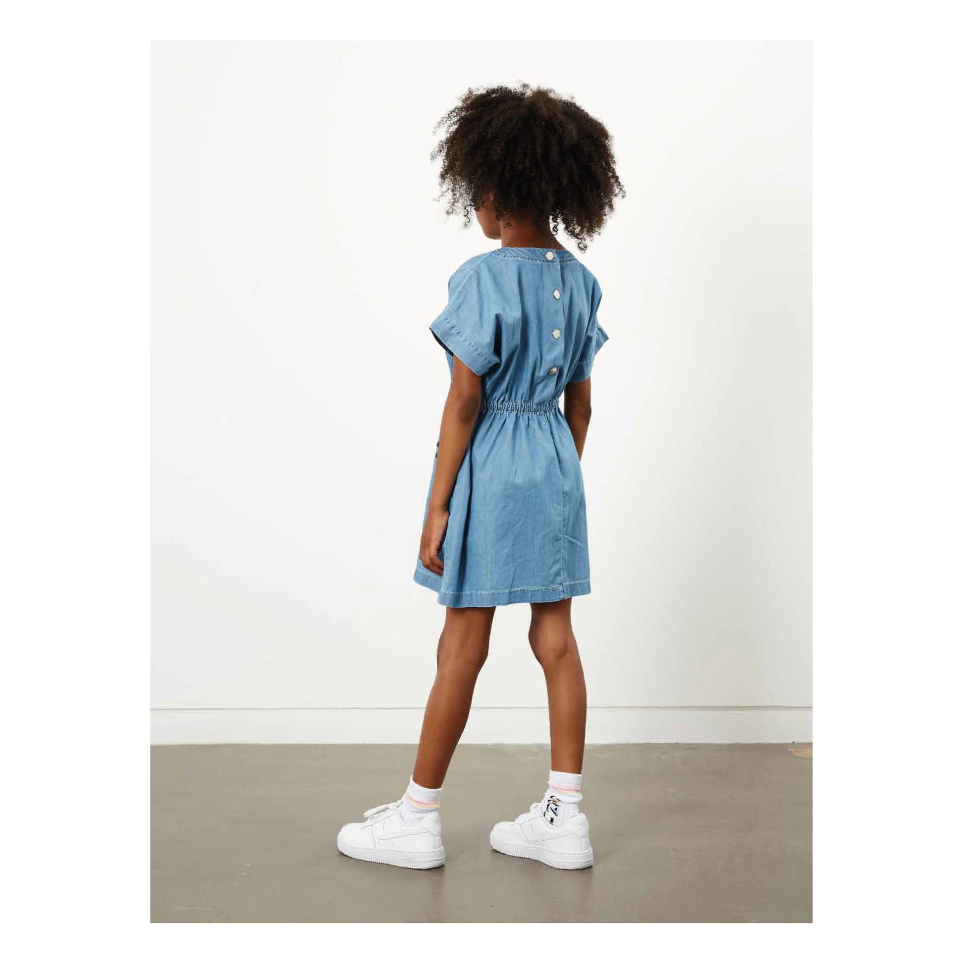Hundred Pieces Chambray Mini Dress