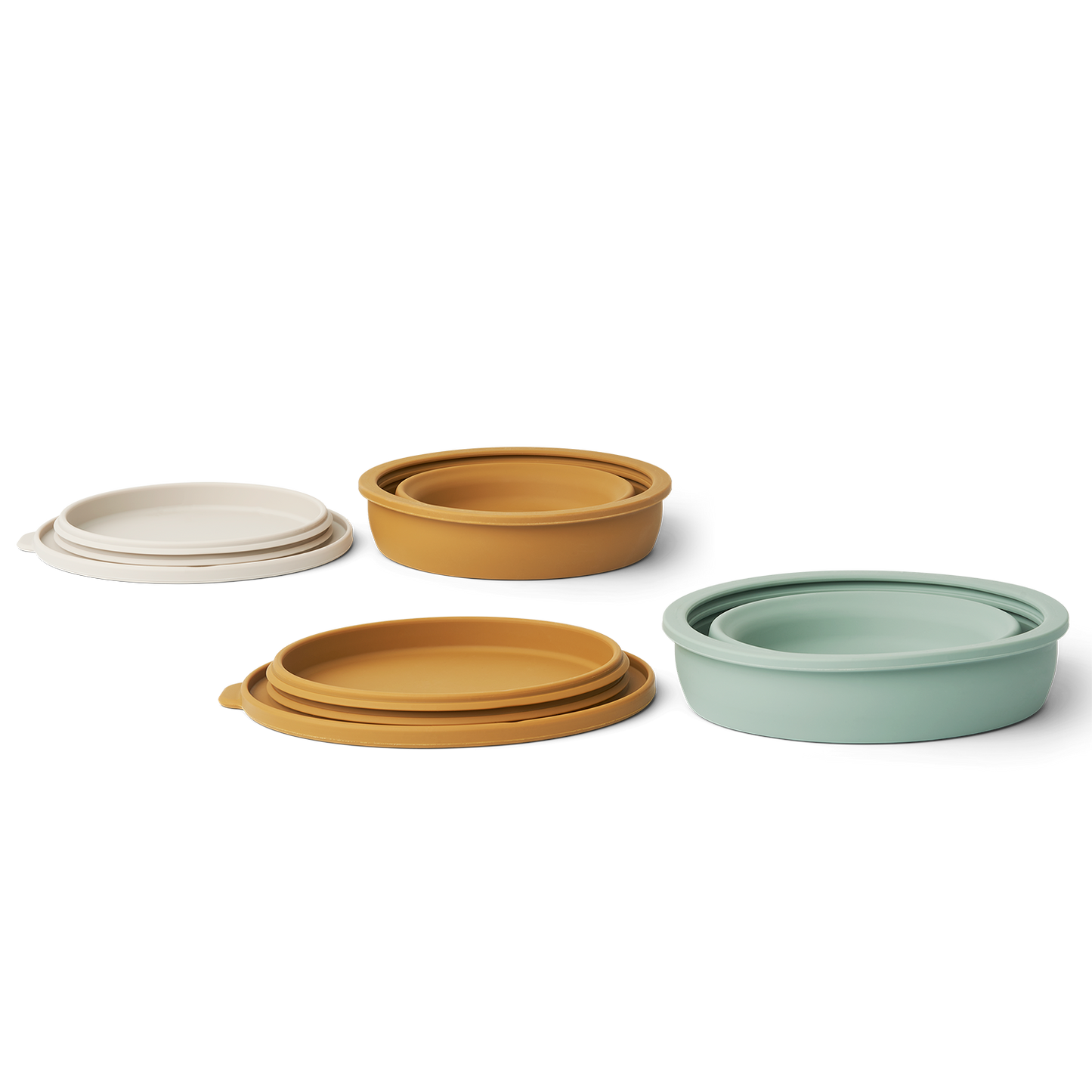 Liewood Dale Foldable Bowl Set Golden caramel multi mix