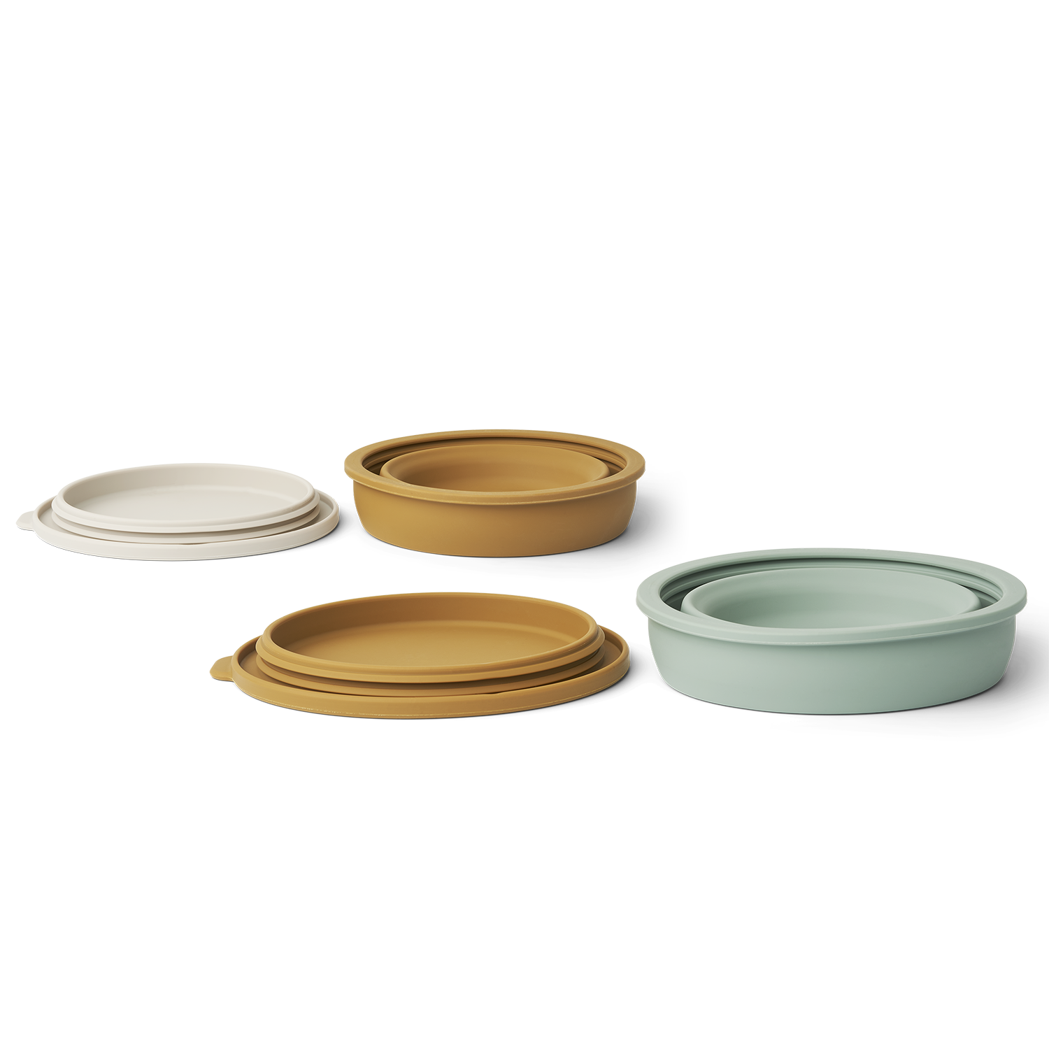 Liewood Dale Foldable Bowl Set Golden caramel multi mix