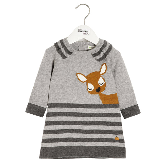 The Bonnie Mob Deer Intarsia Dress