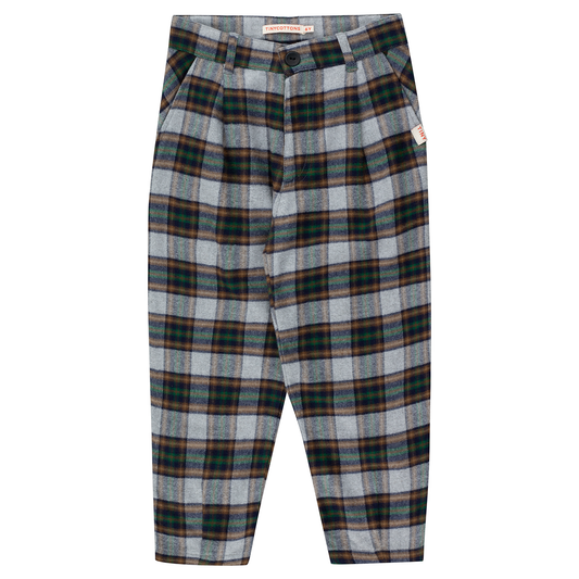 Tiny Cottons Check Pleated Trousers