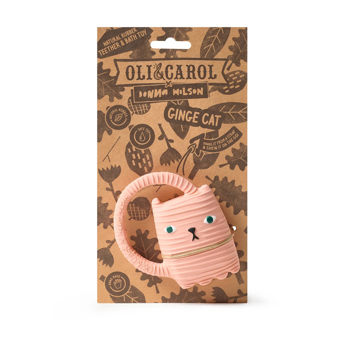 Oli & Carol Ginge Cat Teether for little ones