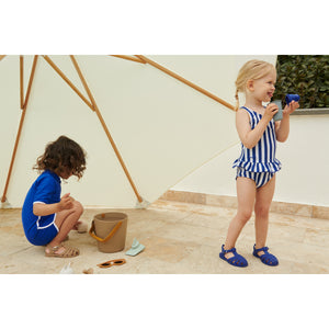 fun colourful blue bre sandals from liewood for kids