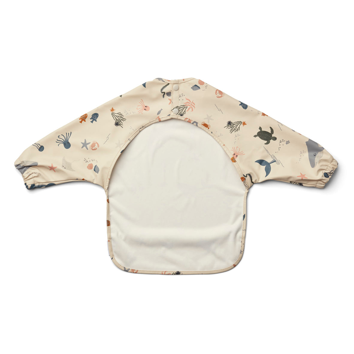 Liewood Merle Cape Bib in colour sea creature/sandy mix for babies