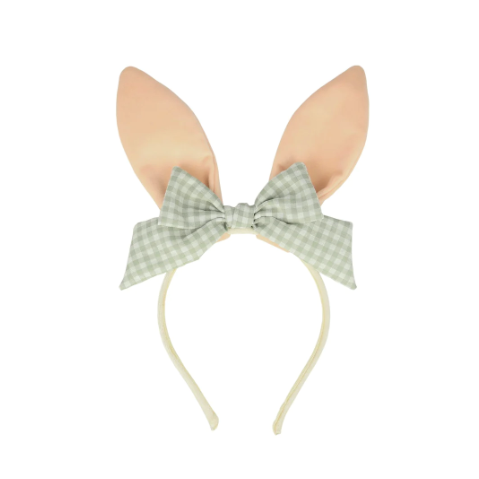 Meri Meri Embellished Gingham Bunny Headband