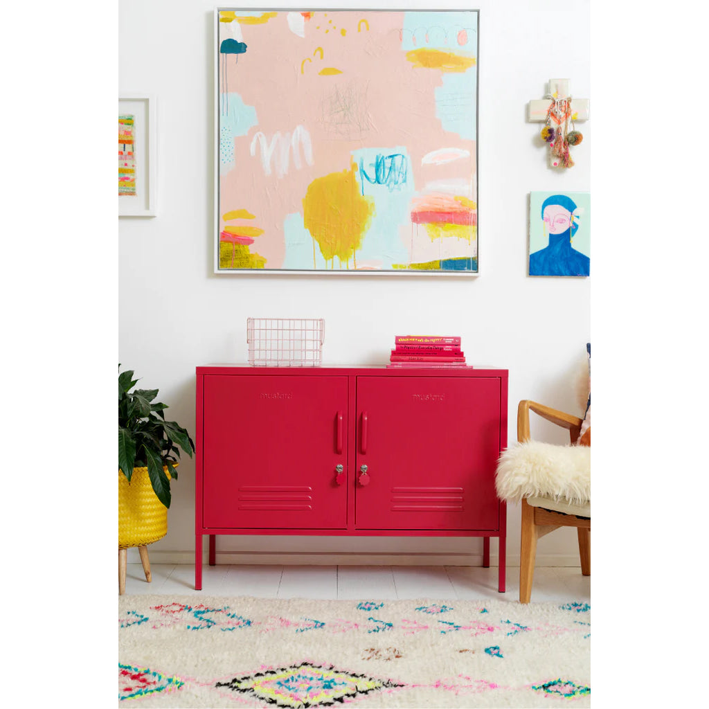 Mustard Made The Lowdown locker in Poppy