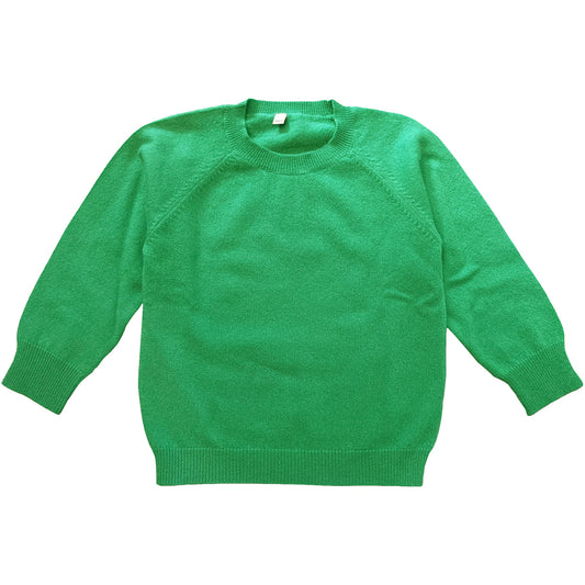 Jumper 1234 Cashmere Jumper in bright green for kids