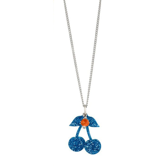 Laviandbelle Sparkly Cherry Necklace