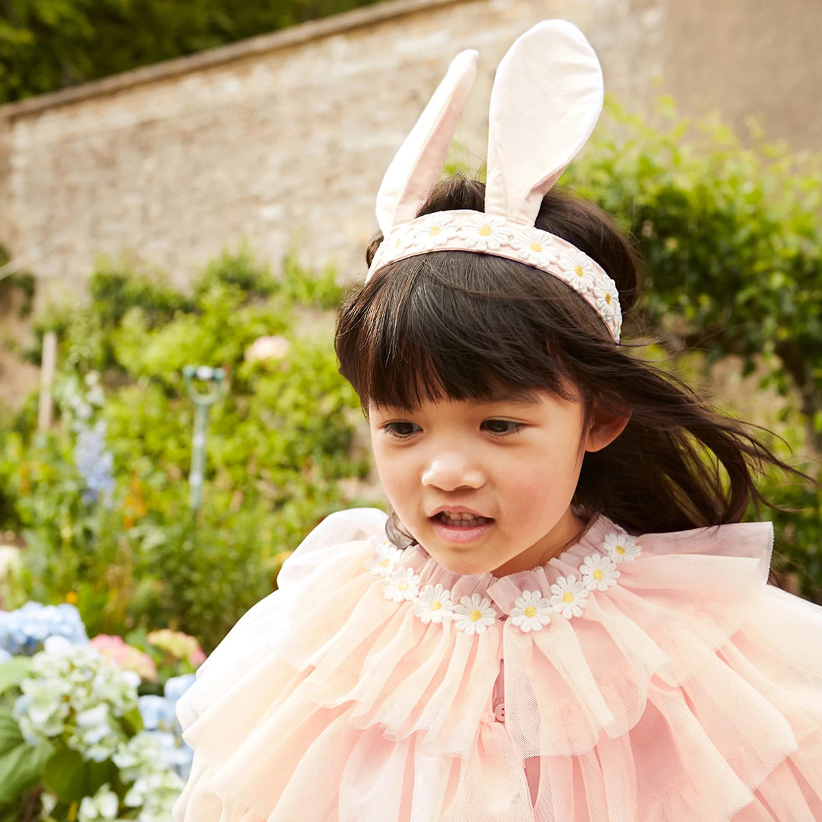 Meri Meri Peach Tulle Bunny Costume for dressing up