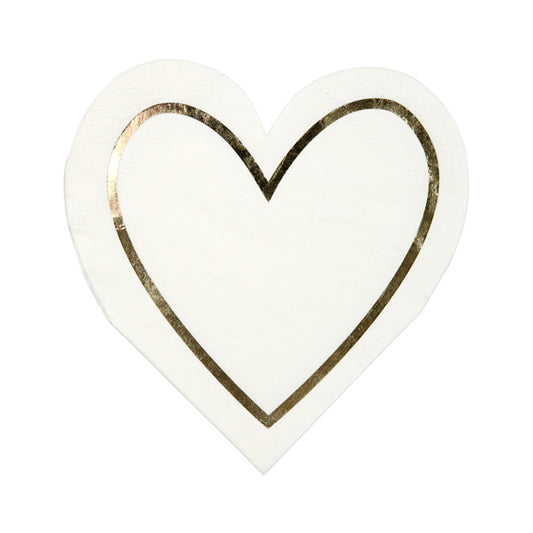 Meri Meri Pearl Heart Napkin