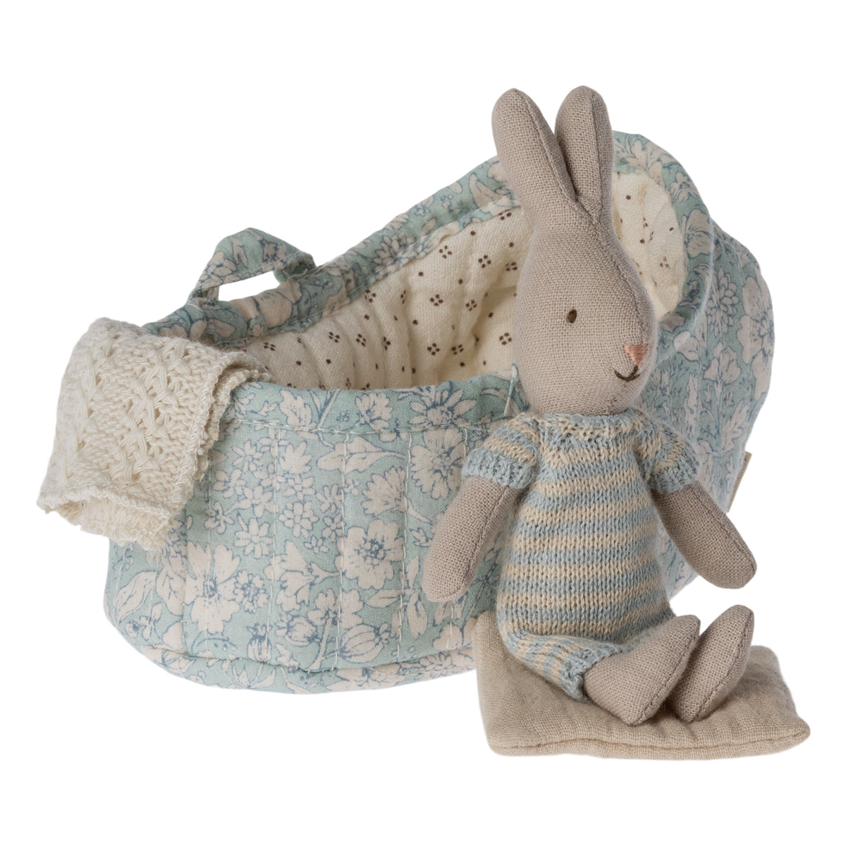 Maileg Rabbit In Carry Cot