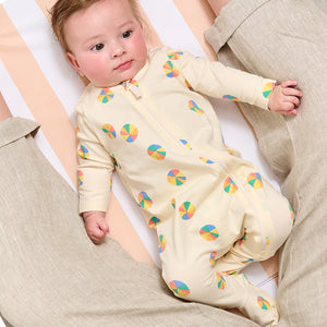 The Bonnie Mob Cove Zip Up Sleepsuit for newborns and babies
