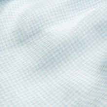 Load image into Gallery viewer, Chess Trousers - Baby Blue &amp; Milk Mini Check Linen from Nellie Quats for babies, toddlers and kids/children