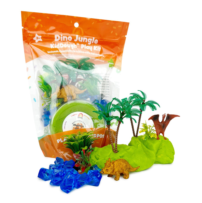 Earth Grown KidsDough (EGKD) Dino Jungle (Watersmellon) Kiddough Play Kit