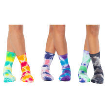 Load image into Gallery viewer, Malibu Sugar Tie Dye Socks in blue and purple