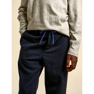 navy pharel trousers in a cotton blend with a light stretch for toddlers, kids/children and teens/teenagers from Bellerose