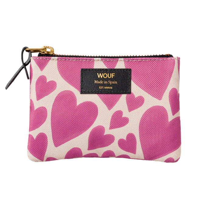 Wouf Pink Love Small Pouch