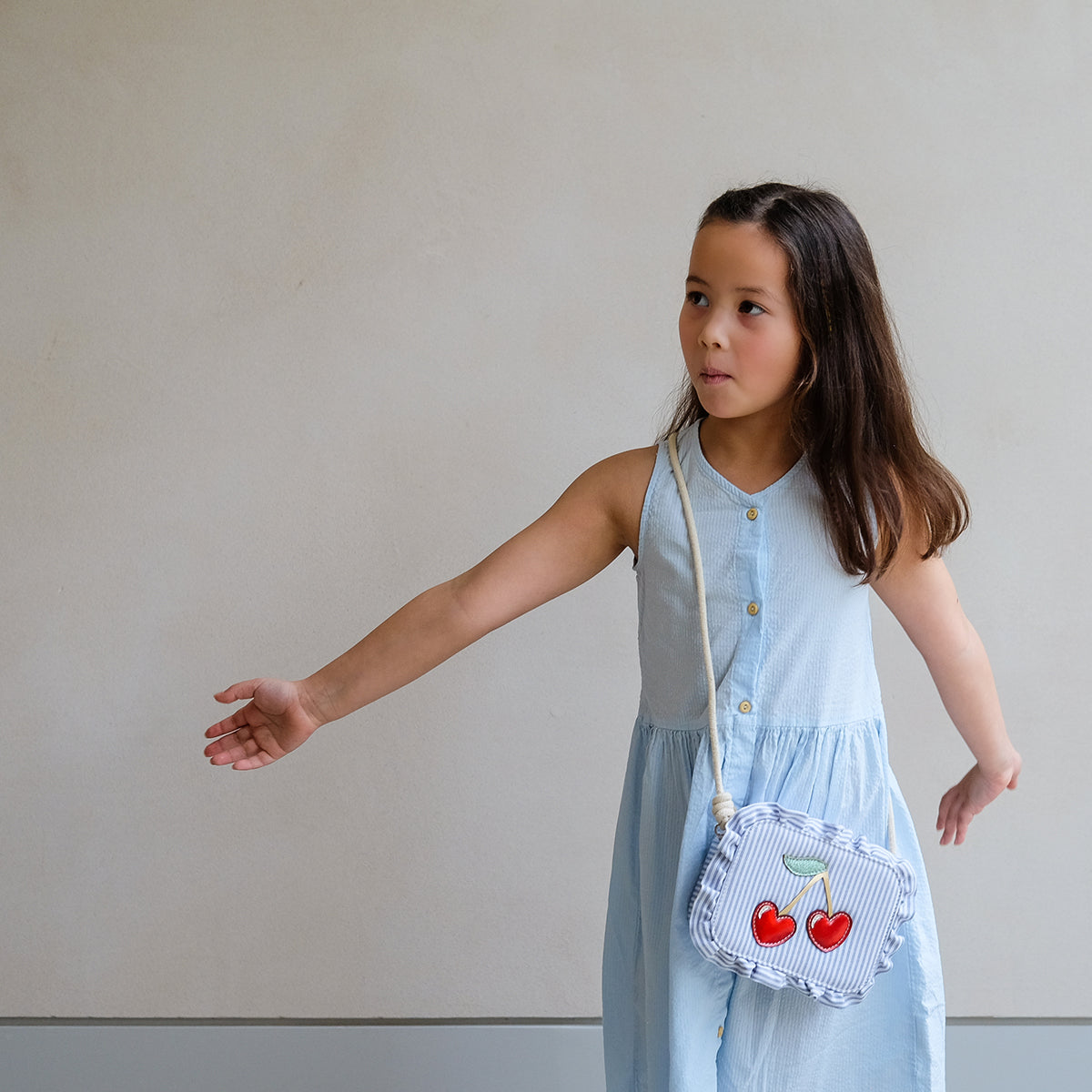 Mimi & Lula Striped Cherry Bag