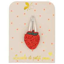 Load image into Gallery viewer, Luciole et Petit Pois Strawberry Hair Clip