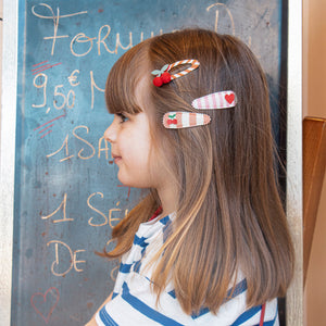 Rockahula Kids Stripy Cherry Hair Clips for kids/children