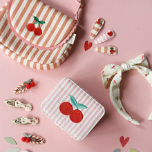 Load image into Gallery viewer, Rockahula Kids Stripy Cherry Hair Clips for kids/children