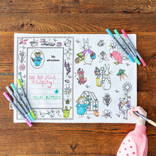 Load image into Gallery viewer, Eat Sleep Doodle Tom Kitten™ Placemat To Go - Colouring Craft Kit