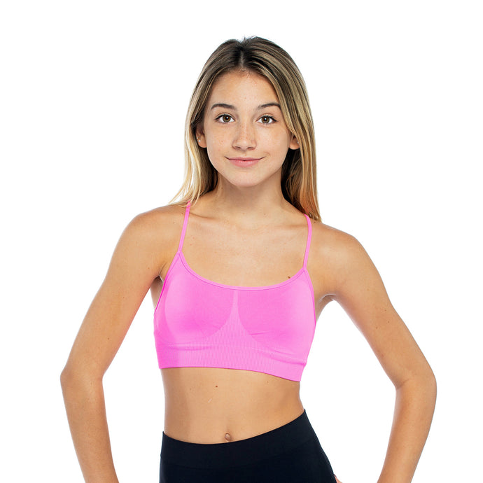 Malibu Sugar Racerback Cami Bra in malibu pink