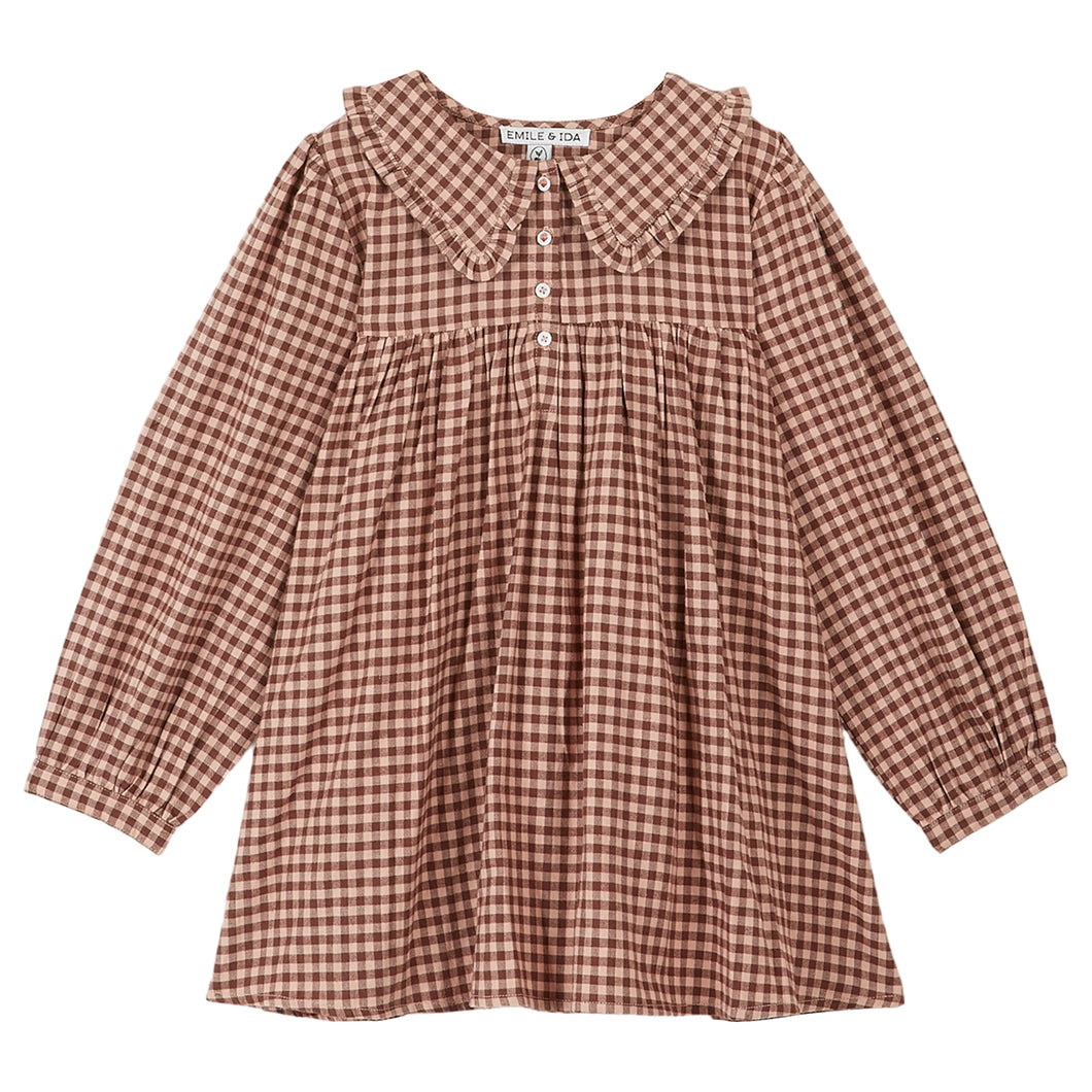 Emile Et Ida Gingham Baby Doll Dress