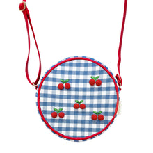 Load image into Gallery viewer, Rockahula Cherry Pom Pom Gingham Bag