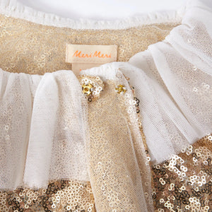 Meri Meri Gold Sparkle Cape and gold star wand Costume