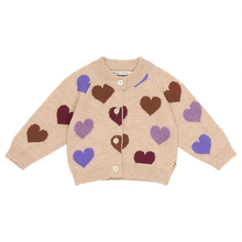 Load image into Gallery viewer, The New Society Hearts Baby Cardigan