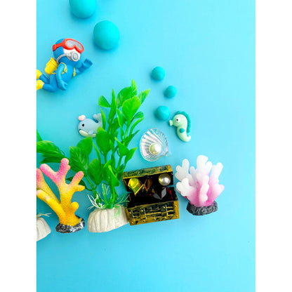 Ocean Explorer (Blue Hawaiian) Kiddough Play Kit from EGKD (Earth Grown KidDoughs)