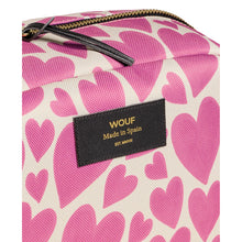 Load image into Gallery viewer, Pink Love Large Toiletry Bag / makeup bag from wouf