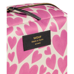 Pink Love Large Toiletry Bag / makeup bag from wouf