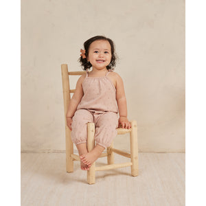 Quincy Mae Smocked Jumpsuit ss24