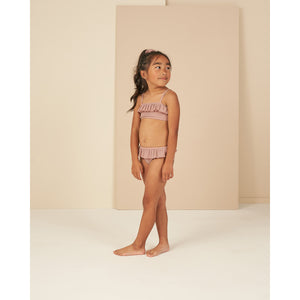 Rylee + Cru Parker Bikini with metallic twist in a pink colour for kids/children