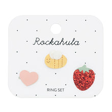 Load image into Gallery viewer, Rockahula Strawberry Fair Ring Set for kids/children
