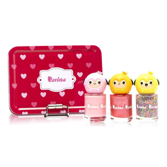 Puttisu 3-Colour Nail Art Kit - C16 FALL IN LOVE, B01 TWINKLE PINK, G06 PINK CANDY PANGPANG