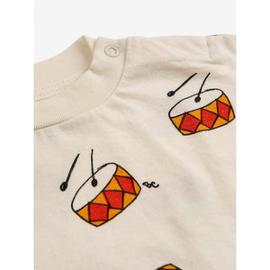 Bobo Choses Play The Drum All Over T-Shirt for babies and toddlers