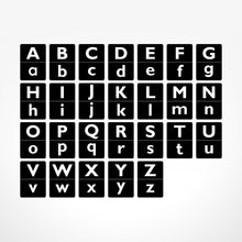 Load image into Gallery viewer, The Jam Tart Black &amp; White Alphabet Flash Cards