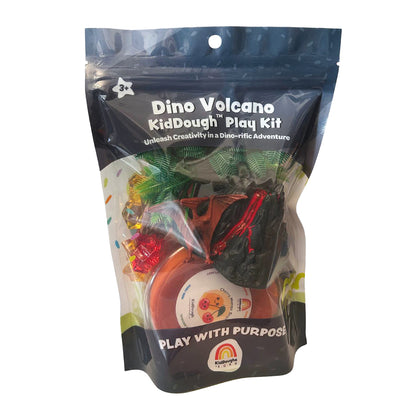 EGKD Dino Sensory KidDough Play Kit packaging on a white background.