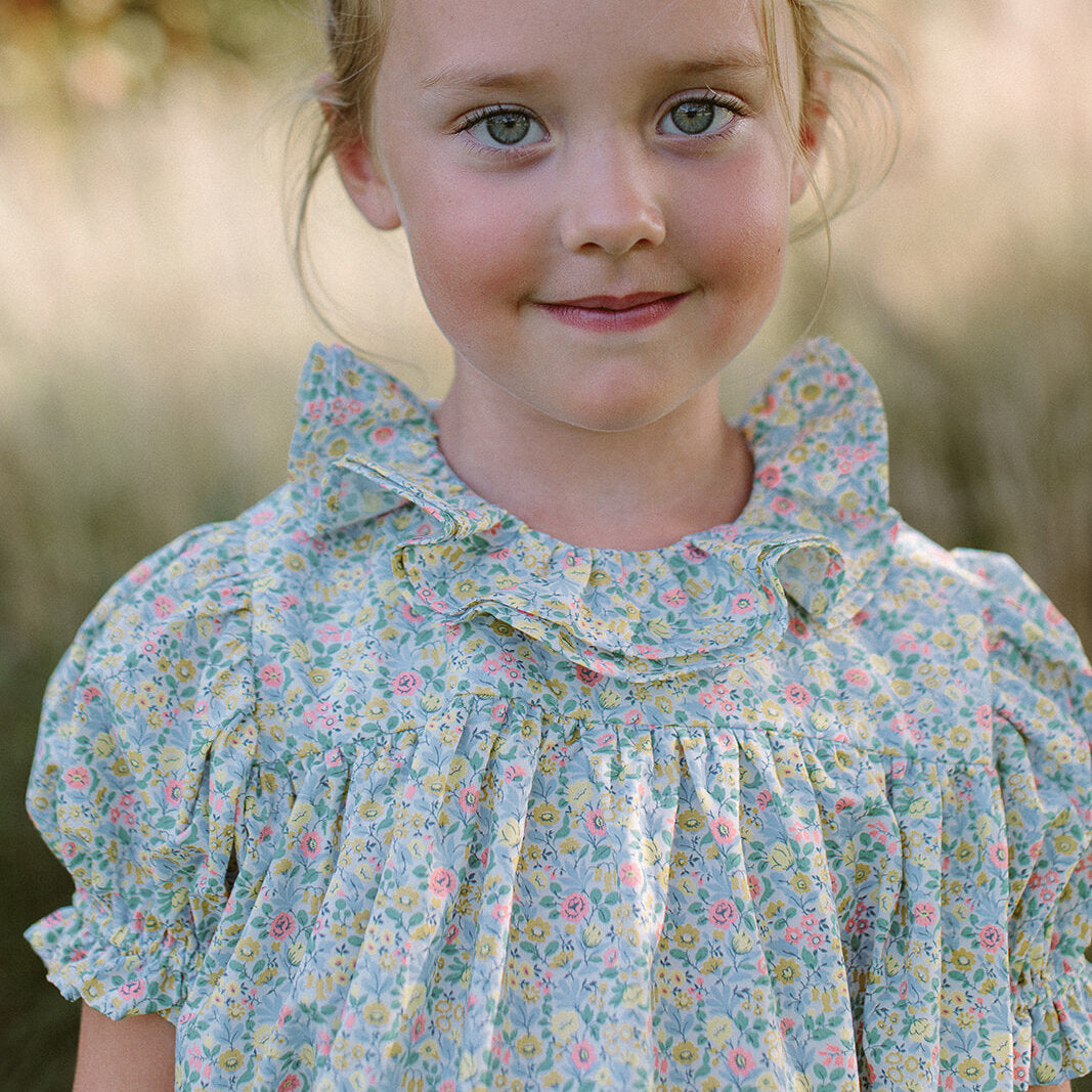 Double Dutch Dress - Astrid Niva Liberty Print Cotton for babies, toddlers and kids/children