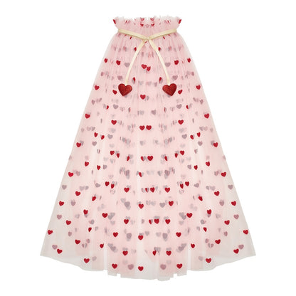 Mimi & Lula Heart Print Cape