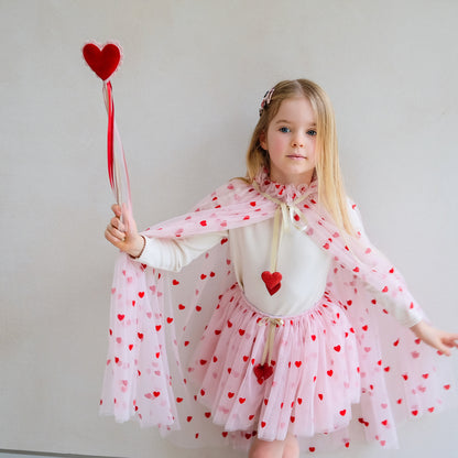 Mimi & Lula Heart Print Cape