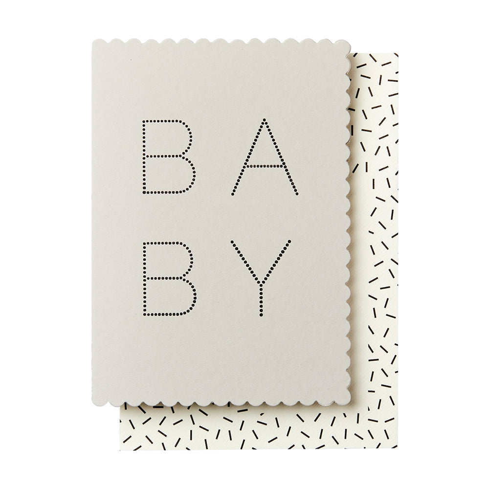 Katie Leamon Luxe New Baby Grey Card