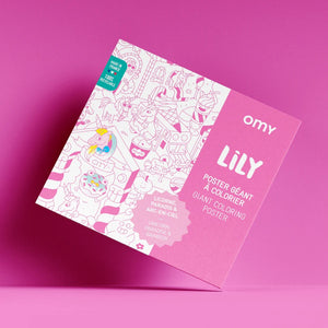 OMY Colouring Poster - Lily Unicorn