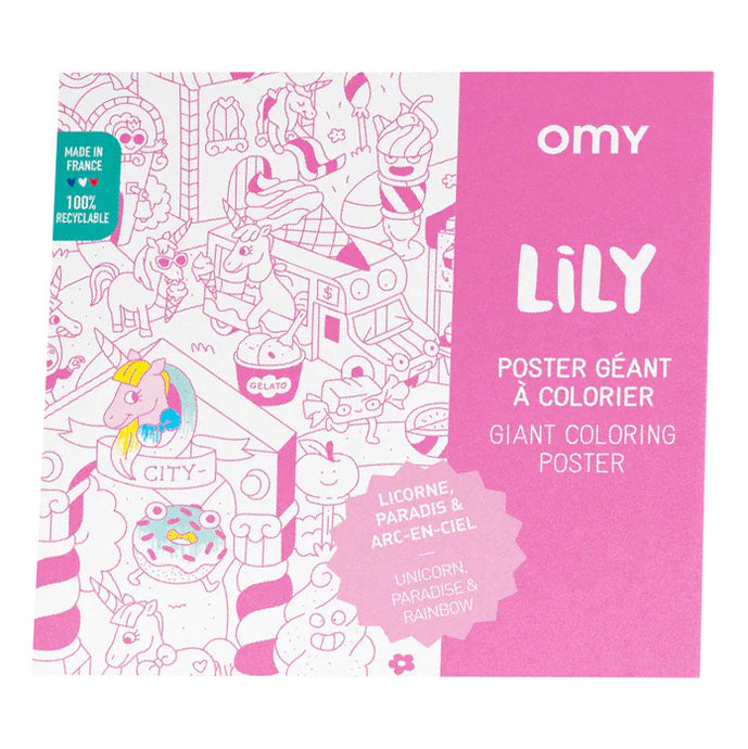 OMY Colouring Poster - Lily