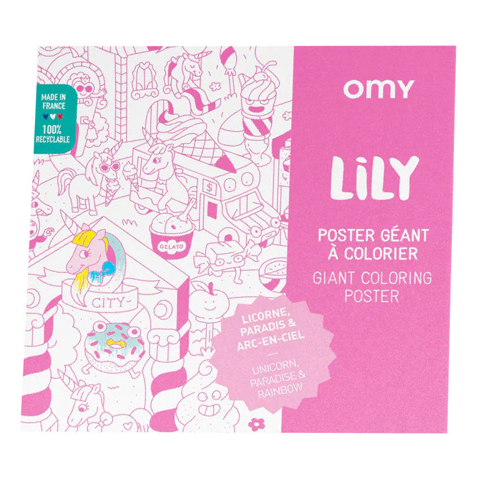 OMY Colouring Poster - Lily